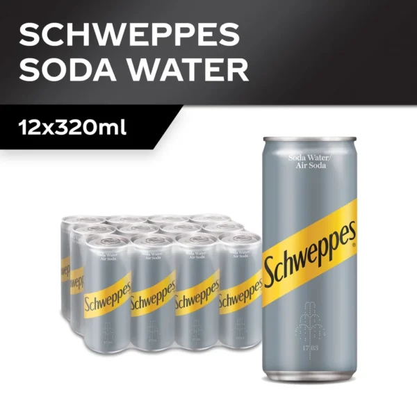 Schweppes Soda Water 320ml x 12