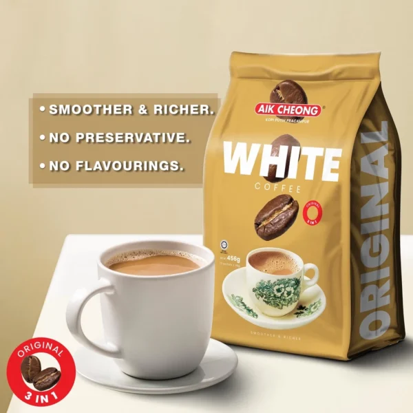 Aik Cheong White Coffee Original 456g 38g x 12 Sticks