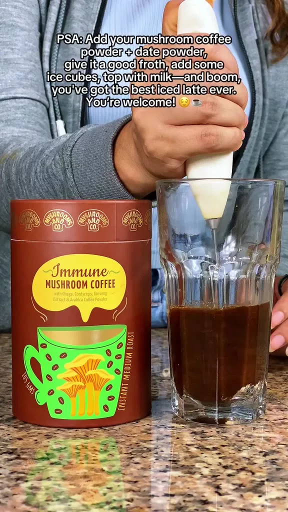 Myshrooms Co Immune Arabica Mushroom Coffee Immunity Endurance Energy Medium Roast 30 Servings