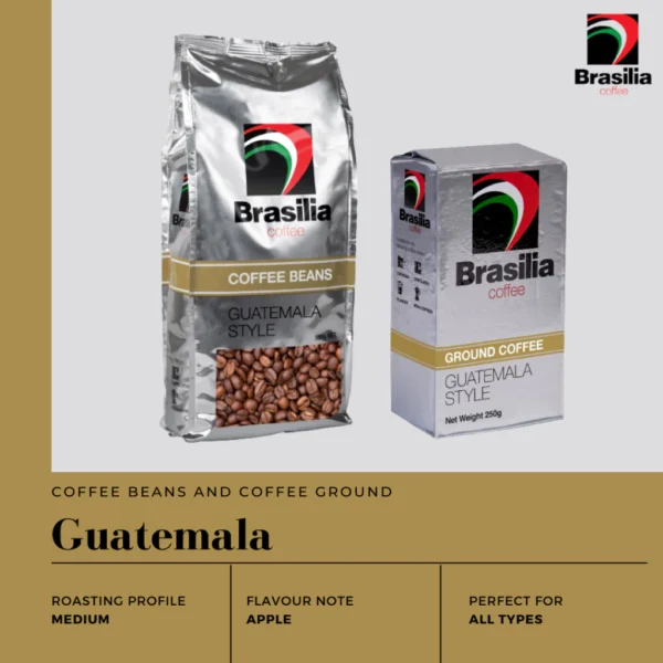 Brasilia Coffee Beans Guatemala 500g 100 Roasted Arabica Coffee Whole Beans