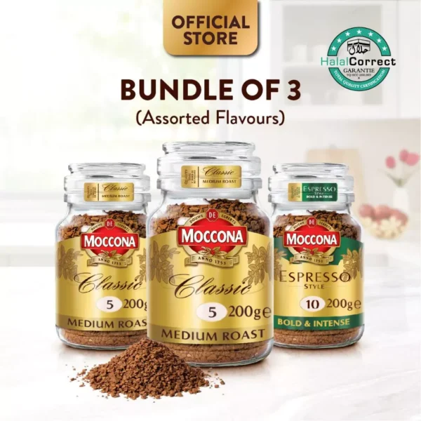 MOCCONA Freeze Dried Instant Coffee Jar 200g HALAL