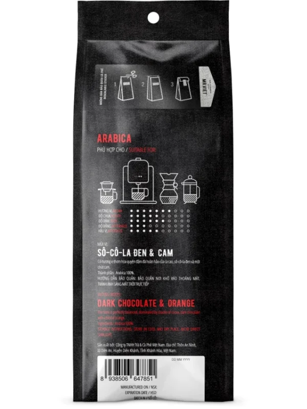 Mr Viet Arabica Coffee bean Pack 250g