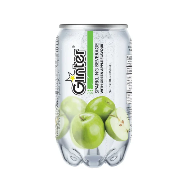 Glinter Mild Sparkling Water Carbonated Soft Drinks Random Flavour 350ml x 12 cans