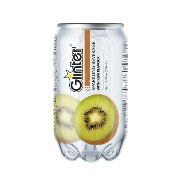 Glinter Mild Sparkling Water Carbonated Soft Drinks Random Flavour 350ml x 12 cans