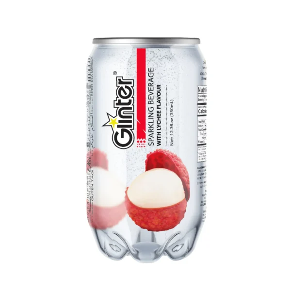 Glinter Mild Sparkling Water Carbonated Soft Drinks Random Flavour 350ml x 12 cans