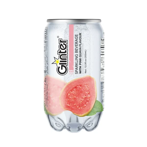 Glinter Mild Sparkling Water Carbonated Soft Drinks Random Flavour 350ml x 12 cans