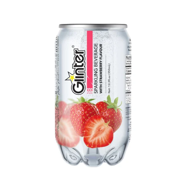 Glinter Mild Sparkling Water Carbonated Soft Drinks Random Flavour 350ml x 12 cans