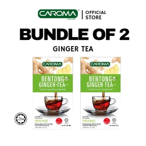 Serbuk Teh Halia Bentong 18g x 10 s x 2 Pek CAROMA Bentong Ginger with Tea Powder 18g x 10 s x 2 Packs
