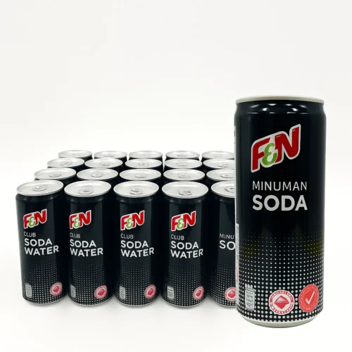 F N CLUB SODA WATER 325ML X 24 CANS 1 CARTON