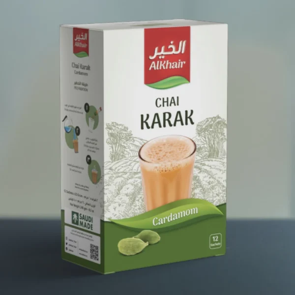 Chai Karak 12 sachet Tea Karak Ginger Cardamom Cardamom Sugar Free Ginger Sugar Free Adeni Tea Alkhair Teh Tarik Arab Premium
