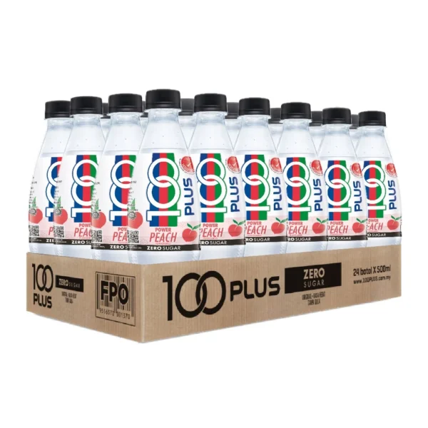 100PLUS Zero Peach 500ML X 24