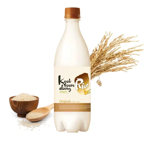 Kooksoondang Korean Rice Makgeolli Original Flavour 750ml x 2 Bottles