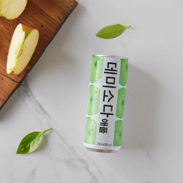 Korea DemiSoda Carbonated Drink 250ml Demi Soda Drink Lemon Peach Apple Grape Orange Grapefruit