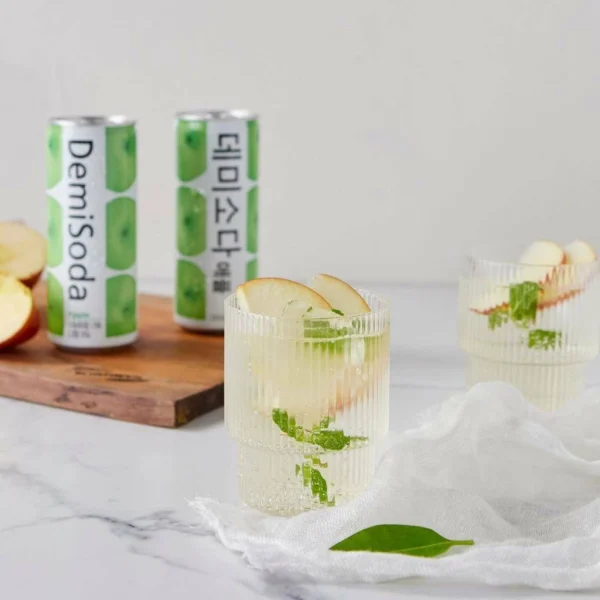 Korea DemiSoda Carbonated Drink 250ml Demi Soda Drink Lemon Peach Apple Grape Orange Grapefruit