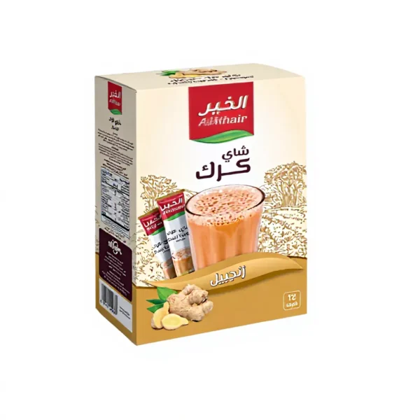 Chai Karak 12 sachet Tea Karak Ginger Cardamom Cardamom Sugar Free Ginger Sugar Free Adeni Tea Alkhair Teh Tarik Arab Premium