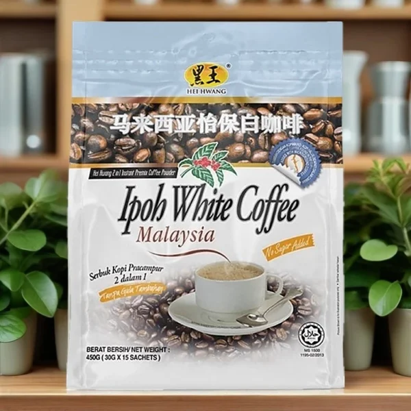 Hei Hwang White Coffee 2 In 1 No Sugar Added 21 15 Sachets x 30g